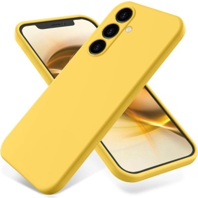 Samsung Galaxy S24 FE "Shell" твердый (TPU) силиконовый чехол - жёлтый | Vacins.lv