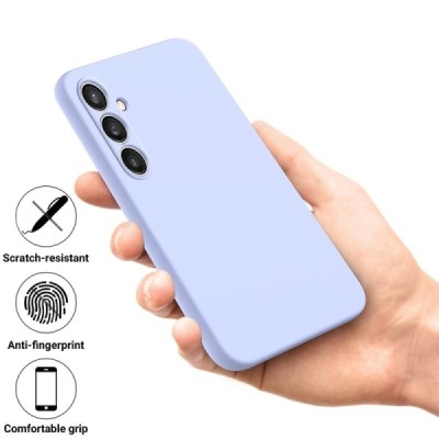 Samsung Galaxy S24 FE "Shell" cieta silikona (TPU) apvalks - violets | vacins.lv