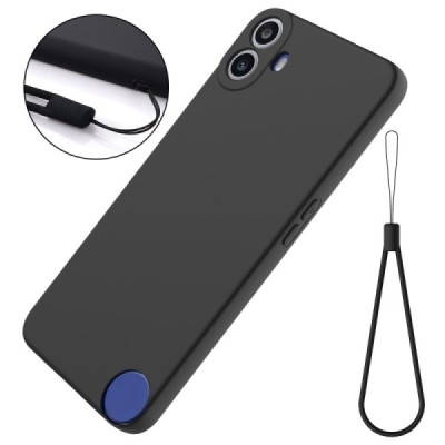 Nothing CMF Phone 1 "Shell" cieta silikona (TPU) apvalks - melns | vacins.lv