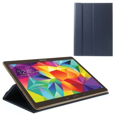 Samsung Galaxy Tab S 10.5 (T805, T800) ādas atvēramais zils futrālis / Vacins.lv