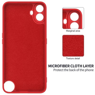 Nothing CMF Phone 1 "Shell" cieta silikona (TPU) apvalks - sarkans | vacins.lv