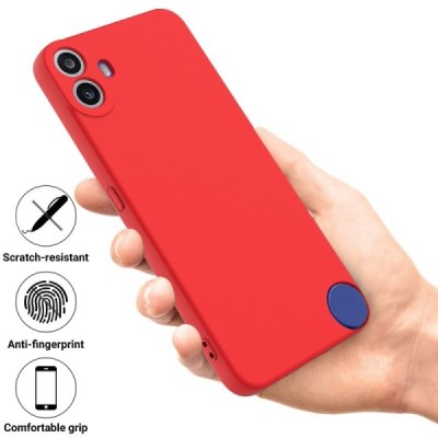 Nothing CMF Phone 1 "Shell" cieta silikona (TPU) apvalks - sarkans | vacins.lv
