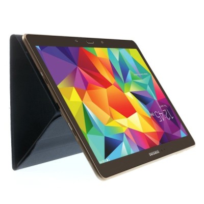 Samsung Galaxy Tab S 10.5 (T805, T800) ādas atvēramais zils futrālis / Vacins.lv