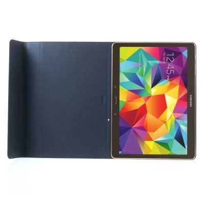 Samsung Galaxy Tab S 10.5 (T805, T800) ādas atvēramais zils futrālis / Vacins.lv