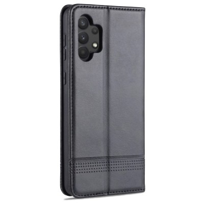 Samsung Galaxy A32 4G "AZNS" Retro melns atvērams maciņš, maks | Vacins.lv