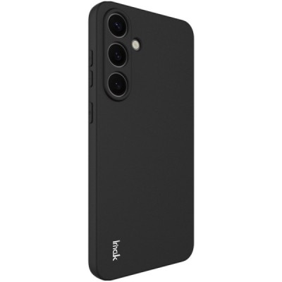 Samsung Galaxy S25+ "IMAK" cieta silikona (TPU) melns apvalks | vacins.lv
