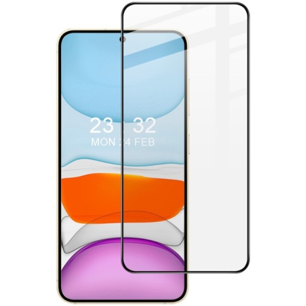 "IMAK" Tempered Glass pilnīgi aizsedzams ekrāna aizsargstikls - melns (Galaxy S25)