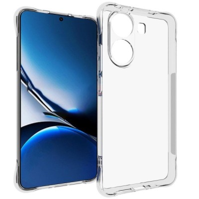 Poco X7 Pro 5G, Redmi Turbo 4 5G pastiprinātas aizsardzības cieta silikona (TPU) dzidrs vāciņš | Vacins.lv