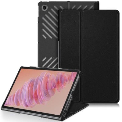 Lenovo Tab Plus 11,5 (TB351FU) черный кожаный чехол-книжка (складной) | Vacins.lv