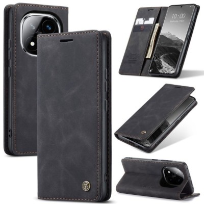 Xiaomi Redmi Note 14 Pro (Pro+) 5G (Poco X7 5G) CaseMe Retro открываемый, Чёрного цвета, кожаный чехол – книжка | Vacins.lv