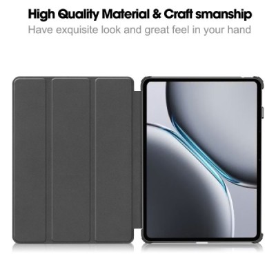 OnePlus Pad 2 (OnePlus Pad Pro) красный кожаный чехол-книжка (складной) | Vacins.lv