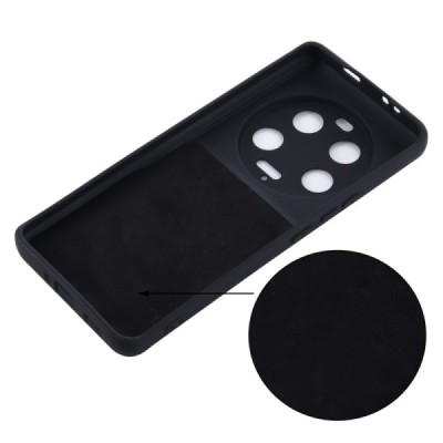 Xiaomi 13 Ultra "Shell" cieta silikona (TPU) apvalks - melns | vacins.lv