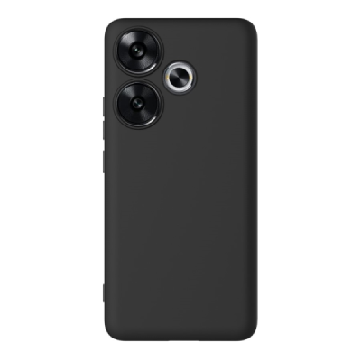 Poco F6 5G "Shell" cieta silikona (TPU) apvalks - melns | vacins.lv