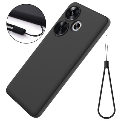 Poco F6 5G "Shell" твердый (TPU) силиконовый чехол - чёрный | Vacins.lv
