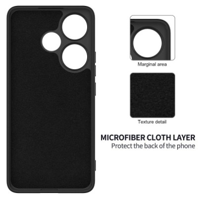 Poco F6 5G "Shell" твердый (TPU) силиконовый чехол - чёрный | Vacins.lv