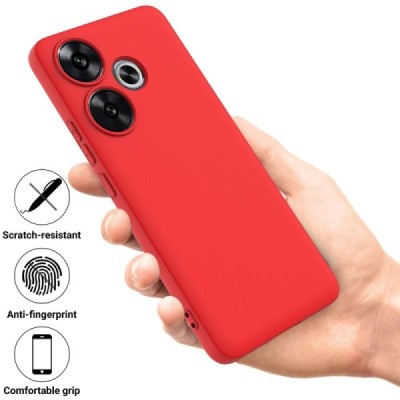 Poco F6 5G "Shell" твердый (TPU) силиконовый чехол - красный | Vacins.lv