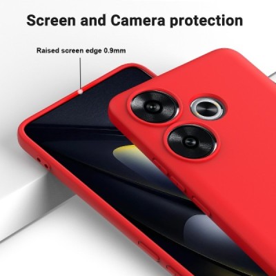 Poco F6 5G "Shell" твердый (TPU) силиконовый чехол - красный | Vacins.lv