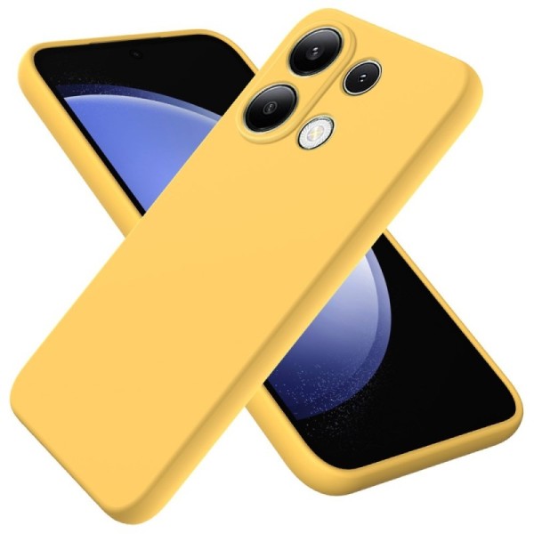 "Shell" cieta silikona (TPU) apvalks - dzeltens (Redmi Note 13 Pro 4G / Poco M6 Pro)