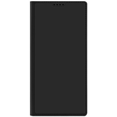 Samsung Galaxy S25 Ultra "Dux Ducis" Skin sērijas melns ādas atvērams maciņš | Vacins.lv