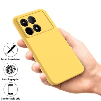 Xiaomi Poco X6 Pro 5G (K70E) "Shell" cieta silikona (TPU) apvalks - dzeltens | vacins.lv