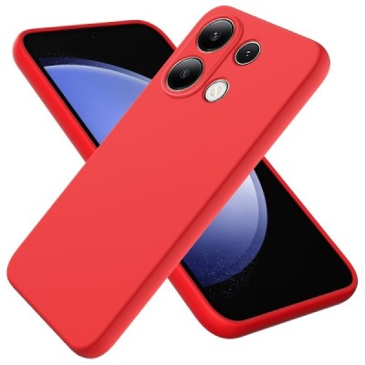 Xiaomi Redmi Note 13 Pro 4G ( Poco M6 Pro) "Shell" cieta silikona (TPU) apvalks - sarkans | vacins.lv
