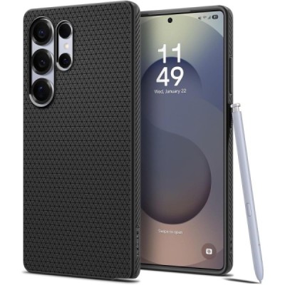 "Spigen" Liquid Air Samsung Galaxy S25 Ultra чёрный твердый силиконовый чехол | Vacins.lv