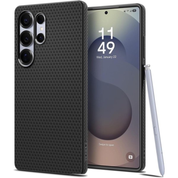 "Spigen" Liquid Air чехол - чёрный (Galaxy S25 Ultra)