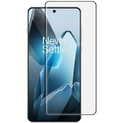 OnePlus 13 "Rurihai" 3D Tempered Glass усиленная защита, черное защитное стекло с полным покрытием | Vacins.lv