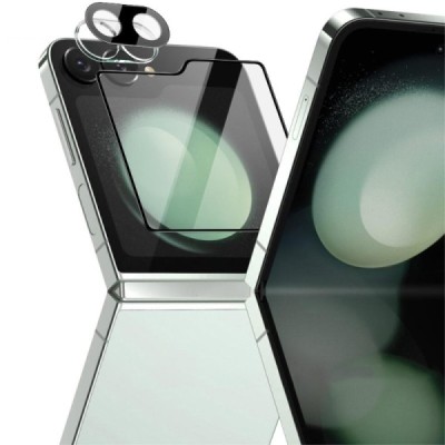 Samsung Galaxy Flip6 5G "IMAK" Tempered glass aizsargājoša caurspīdīga kamera un ekrāna aizsargstikls | Vacins.lv