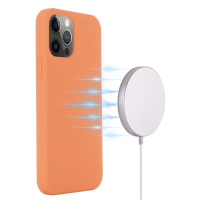 Apple iPhone 14 Pro Max "Shell" MagSafe cieta silikona (TPU) oranžs apvalks | vacins.lv
