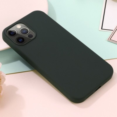 Apple iPhone 14 Pro Max "Shell" MagSafe твердый силиконовый (TPU) темно-зеленый чехол | Vacins.lv