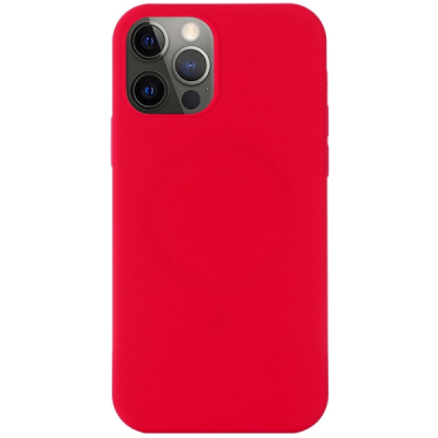 Apple iPhone 14 Pro Max "Shell" MagSafe cieta silikona (TPU) sarkans apvalks | vacins.lv