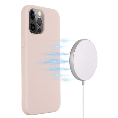 Apple iPhone 14 Pro "Shell" MagSafe cieta silikona (TPU) rozā apvalks | vacins.lv