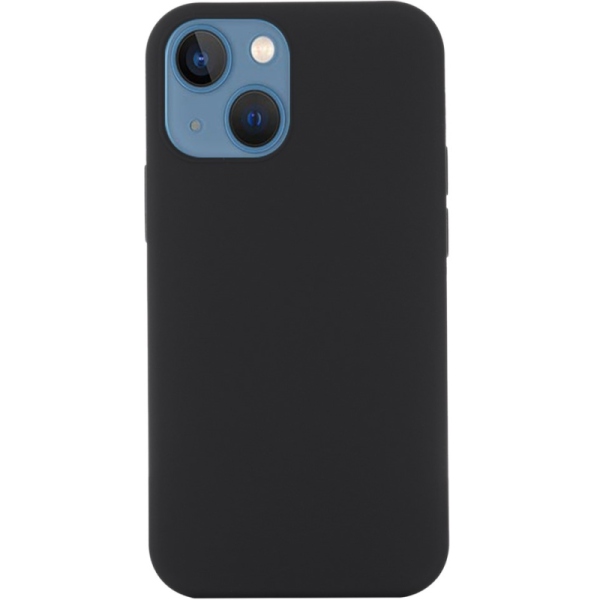 "Shell" MagSafe cieta silikona (TPU) apvalks - melns (iPhone 14 Plus)