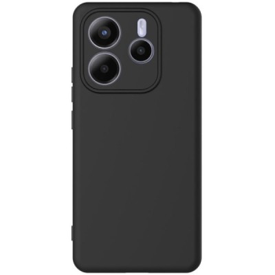 Xiaomi Redmi Note 14 5G "Shell" cieta silikona (TPU) apvalks - melns | vacins.lv