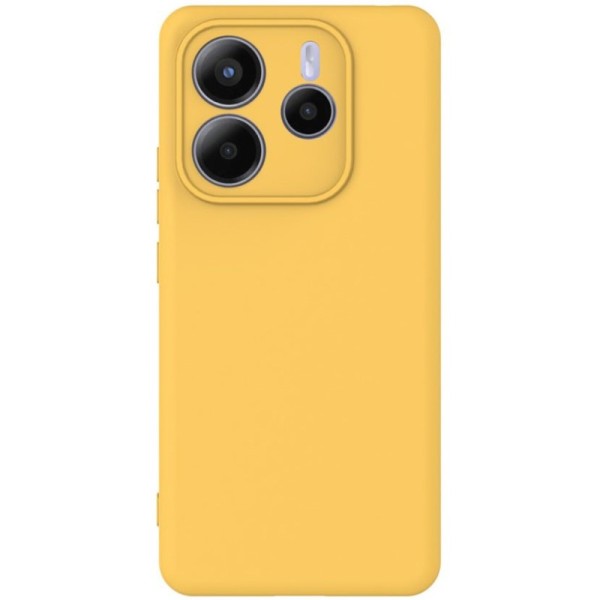"Shell" cieta silikona (TPU) apvalks - dzeltens (Redmi Note 14 5G)