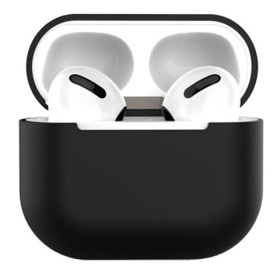 Apple AirPods 3 silikona melns maciņš austiņām | Vacins.lv