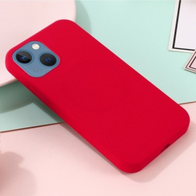 Apple iPhone 14 Plus "Shell" MagSafe cieta silikona (TPU) sarkans apvalks | vacins.lv