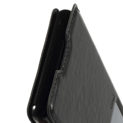 Roar Noble atverčiamas Sony Xperia Z3 juodas odinis dėklas / Priedai.lt