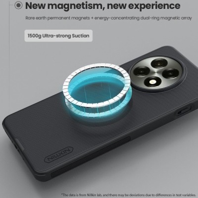 OnePlus 13R 5G (Ace 5) "Nillkin" Frosted Shield Pro Magnetic чёрный чехол | Vacins.lv