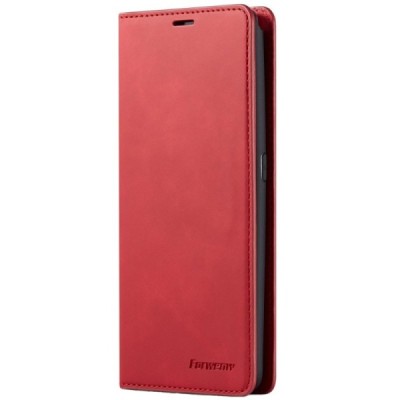 Samsung Galaxy A80 "Forwenw" Fantasy solīds atvēramais ādas sarkans maciņš - maks | Vacins.lv