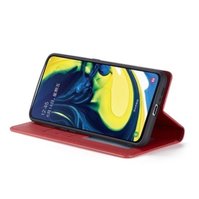 Samsung Galaxy A80 "Forwenw" Fantasy открываемый красный кожаный чехол – книжка | Vacins.lv