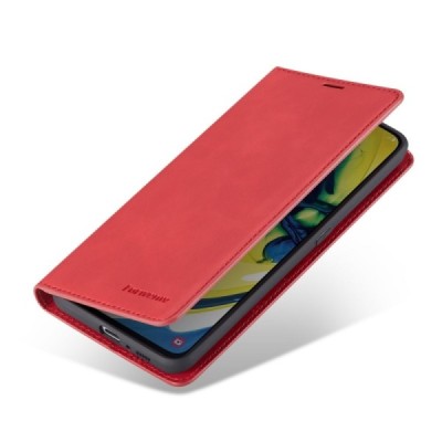 Samsung Galaxy A80 "Forwenw" Fantasy открываемый красный кожаный чехол – книжка | Vacins.lv