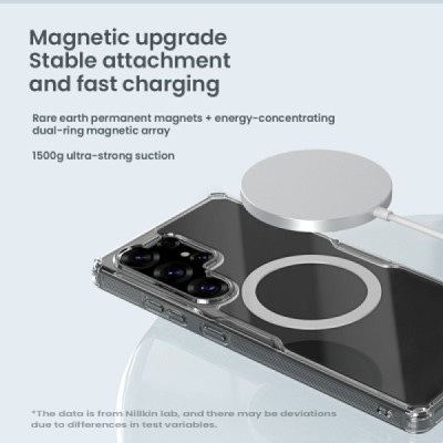 "Nillkin" Nature TPU Pro Magnetic MagSafe Samsung Galaxy S25 Ultra прозрачный твердый силиконовый чехол | Vacins.lv