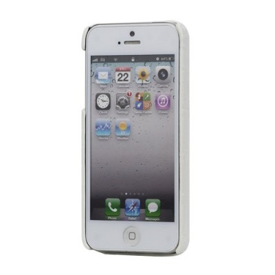 Apple iPhone 5S balts telefona apvalks ar krokodila ādas imitāciju / Vacins.lv
