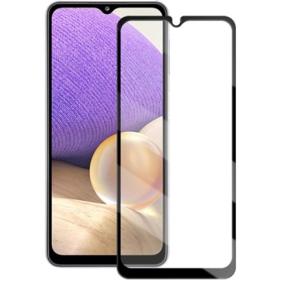Samsung Galaxy A32 (M32, A02, A02s, A12, M12, Poco M5 4G, Redmi A1 4G) "Mocolo" 2.5D Tempered Glass melns ekrāna aizsargstikls |
