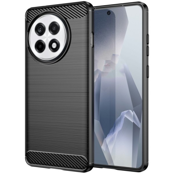 Твердый силиконовый чехол (TPU) "Carbon" - чёрный (OnePlus 13R / Ace 5)
