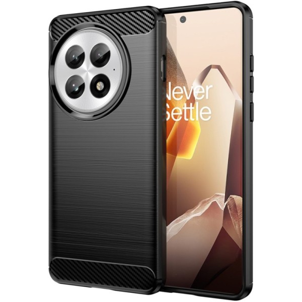Твердый силиконовый чехол (TPU) "Carbon" - чёрный (OnePlus 13)