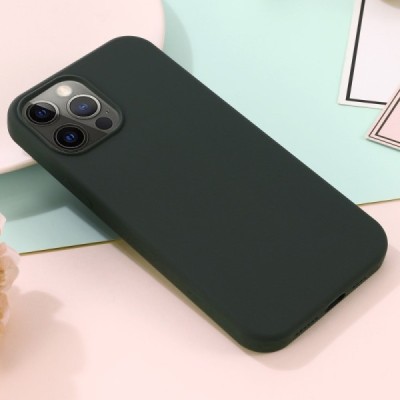 Apple iPhone 15 Pro Max "Shell" MagSafe cieta silikona (TPU) tumši zaļa apvalks | vacins.lv