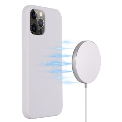 Apple iPhone 13 Pro "Shell" MagSafe cieta silikona (TPU) balts apvalks | vacins.lv